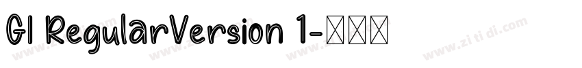 GI RegularVersion 1字体转换